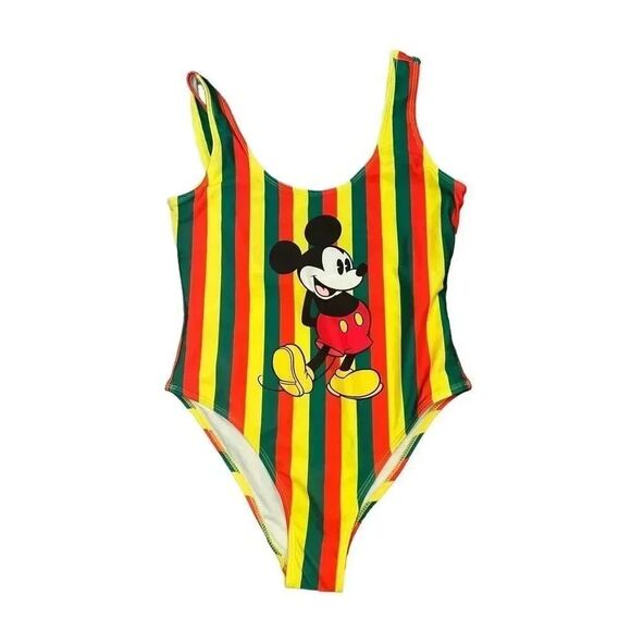Disney Mickey Mouse Jamaican Swimsuit Size Small - Picture 1 of 8